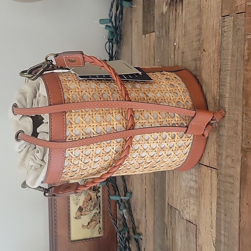 Tommy Bahama Rattan Bucket Bag